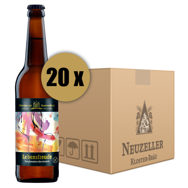 Karton Lebensfreude mit 20 Flaschen je 0,5 Liter