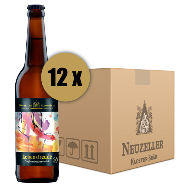 Karton Lebensfreude mit 12 Flaschen je 0,5 Liter