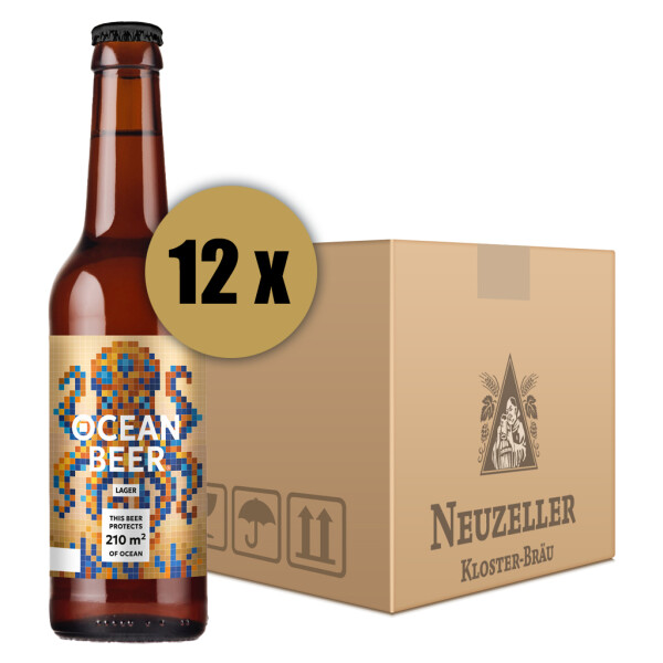 Ocean Beer mit 12 Flaschen je 0,33 Liter