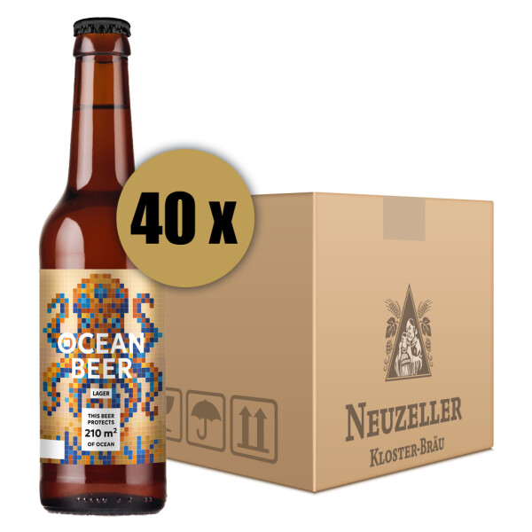 Ocean Beer mit 40 Flaschen je 0,33 Liter