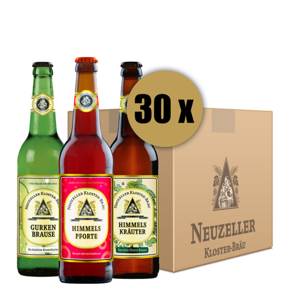 Mix-Karton (je 10 Flaschen Himmelspforte, Himmelskräuter, Gurkenbrause)
